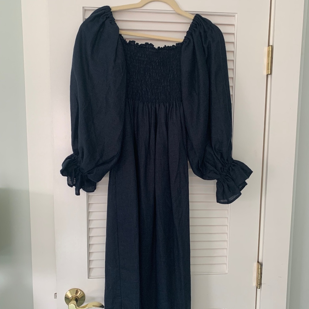 NWT Sleeper Atlanta Dress XS Navy